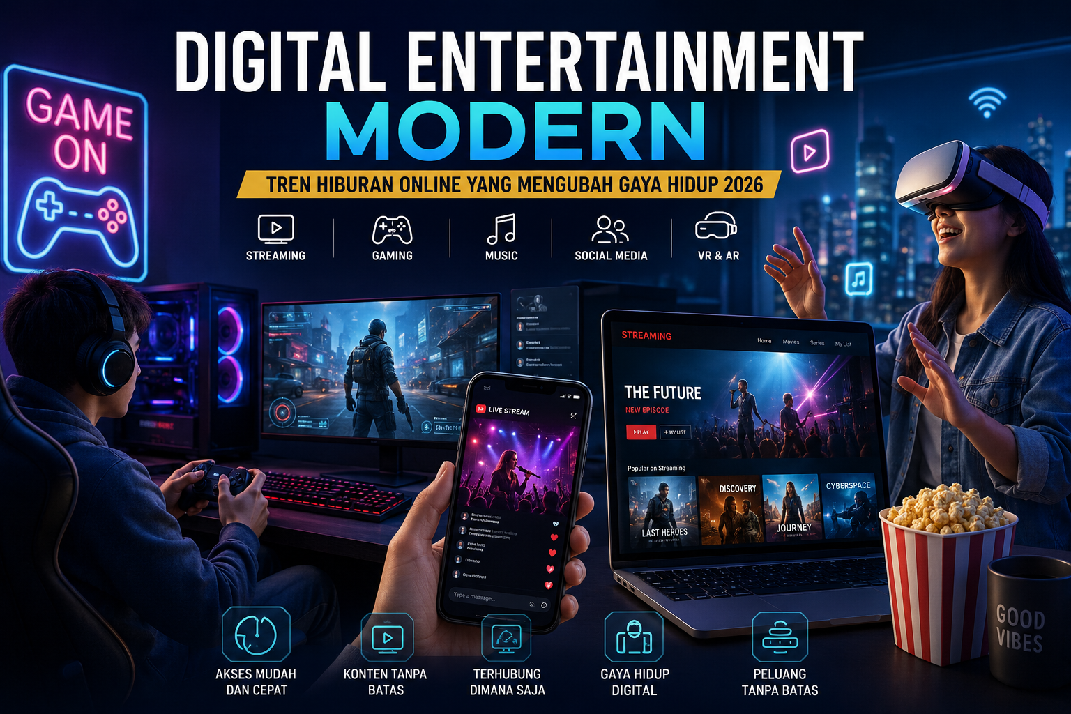 digital entertainment modern tren hiburan online 2026